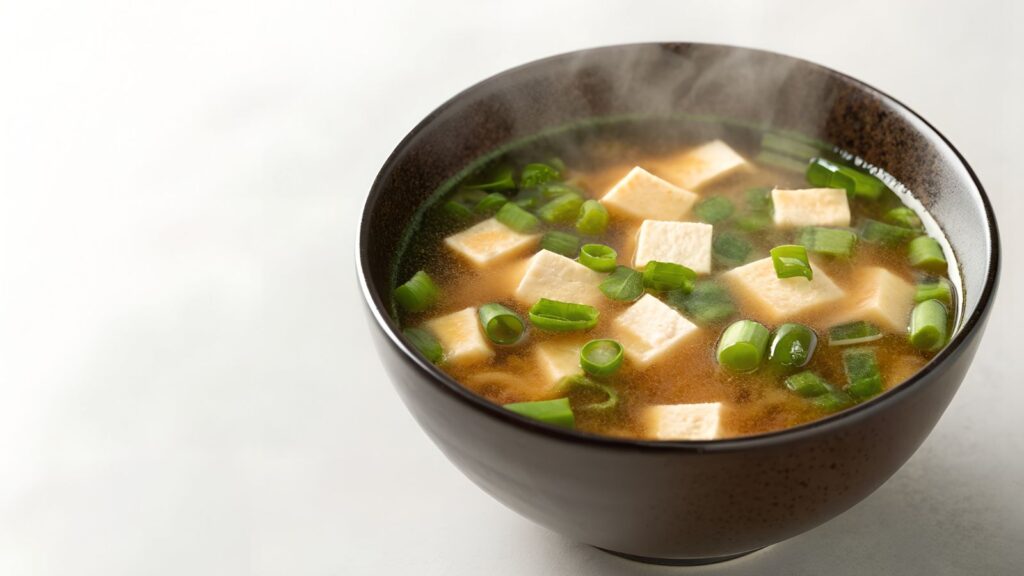 Shiitake Mushroom Miso Soup with Tofu